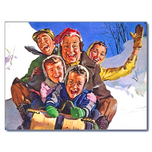happy_vintage_family_sledding_