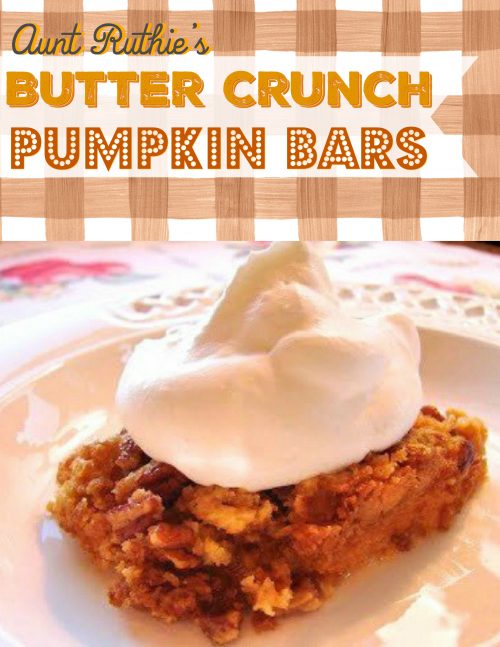 butter crunch pumpkin bars
